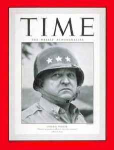 General Walton H. Walker on a cover of Time Magazine